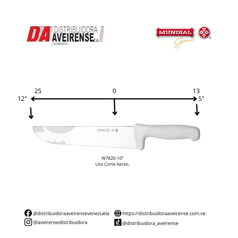 Cuchillo Corte Aereo Modelo W7820-10”.